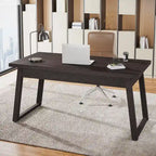 Bureau de direction, bureau d'ordinateur avec tiroir, bois massif