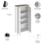 Armoire de rangement haute Mayfield avec portes par Bush Furniture