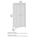 Armoire de rangement haute Mayfield avec portes par Bush Furniture