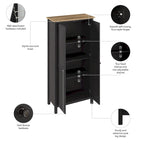 Armoire de rangement haute Mayfield avec portes par Bush Furniture