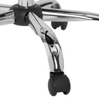 Chaise de bureau réglable en similicuir noir Calico Designs Black Pearl