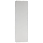 Table de réception pliable en plastique blanc imitation granit, 30 po L. x 96 po l., avec poignée de transport