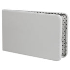 Table de réception pliable en plastique blanc imitation granit, 30 po L. x 96 po l., avec poignée de transport