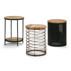 Table d'appoint WyndenHall 18 Karl en métal et bois