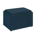 Pouf de rangement d'appoint Breighton Home Designs4Comfort avec plateau réversible