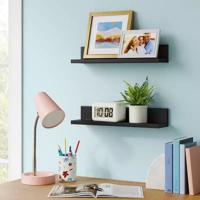 Lot de 2 étagères murales porte-cadres 38 cm - Room Essentials