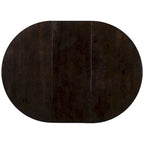 Table de salle à manger de cuisine ronde extensible en bois avec rallonge de 16 feuilles