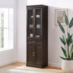 Meuble de rangement de cuisine Crosley 78 Stanton avec portes vitrées