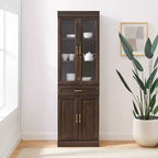 Meuble de rangement de cuisine Crosley 78 Stanton avec portes vitrées