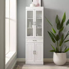 Meuble de rangement de cuisine Crosley 78 Stanton avec portes vitrées