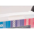 IRIS Meuble de rangement à roulettes en plastique avec 5 tiroirs pour scrapbooking, plateau de rangement et roulettes