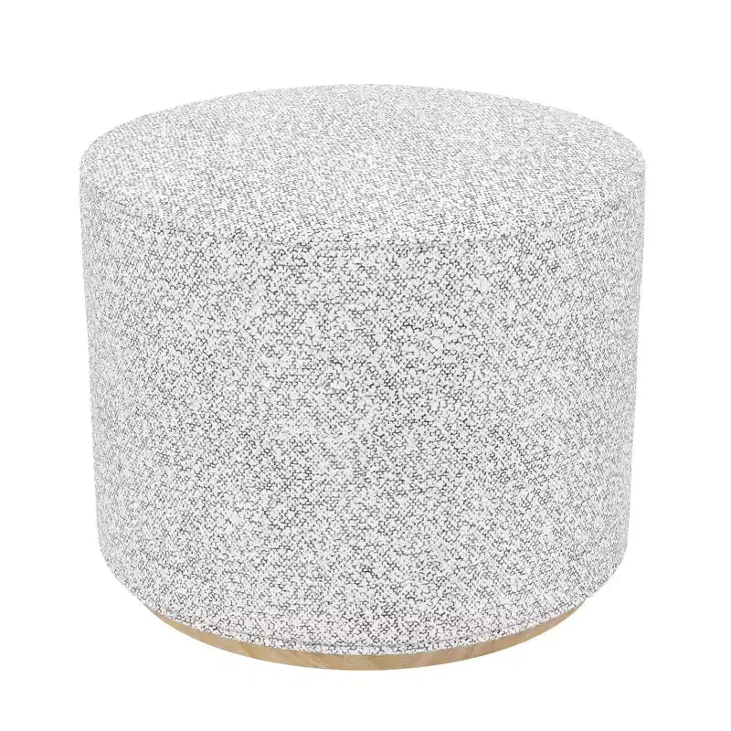 Pouf ottoman HomePop Cloud avec base en bois
