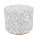 Pouf ottoman HomePop Cloud avec base en bois