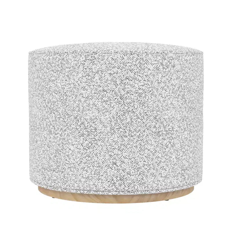 Pouf ottoman HomePop Cloud avec base en bois