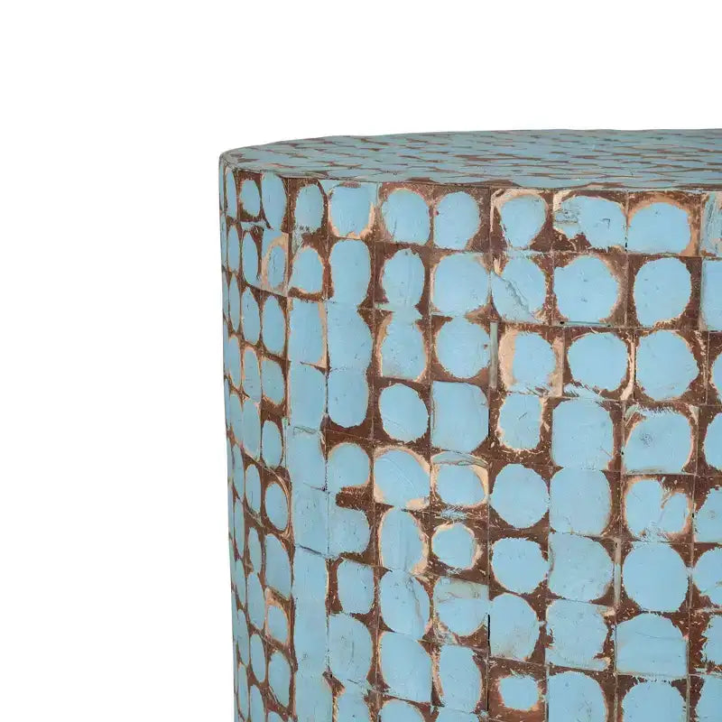 East at Main 25.78" Nouvelle Table d'appoint ronde Hampton Noyer de coco