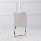 Lot de 2 chaises de salle à manger Glam rembourrées en microfibre - HOMES: Inside + Out