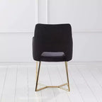 Lot de 2 chaises de salle à manger Glam rembourrées en microfibre - HOMES: Inside + Out