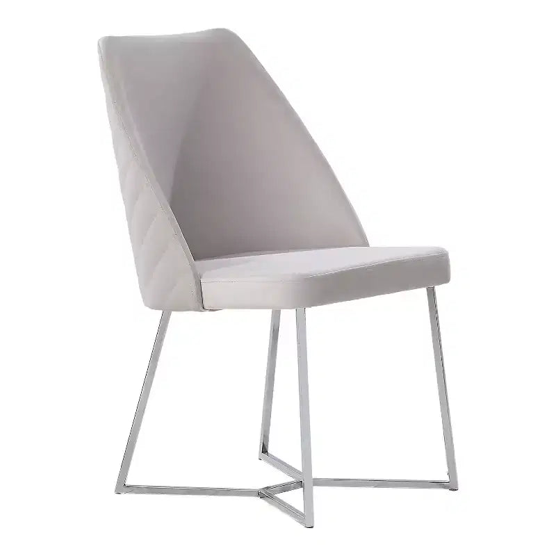 Lot de 2 chaises de salle à manger Glam rembourrées en microfibre - HOMES: Inside + Out