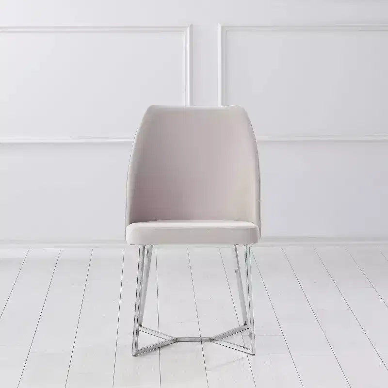 Lot de 2 chaises de salle à manger Glam rembourrées en microfibre - HOMES: Inside + Out