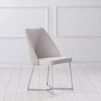 Lot de 2 chaises de salle à manger Glam rembourrées en microfibre - HOMES: Inside + Out