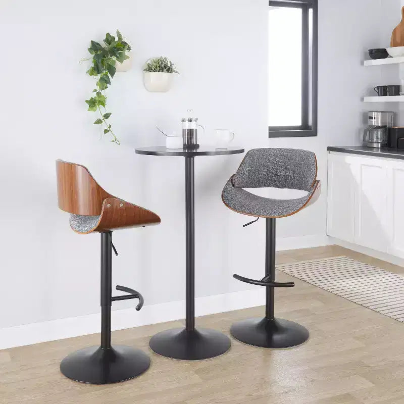 Ensemble de 2 tabourets de bar réglables Fabrizzi - LumiSource