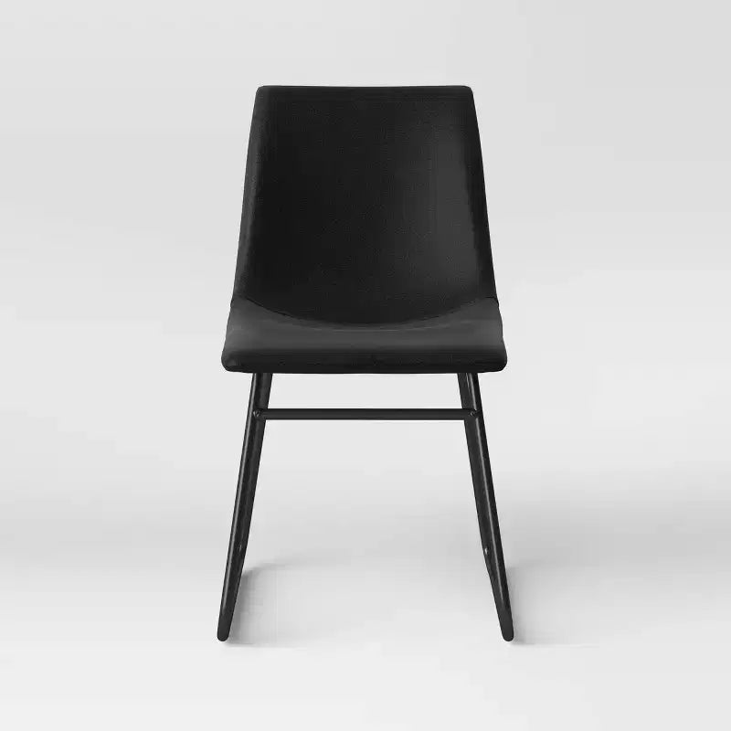 Lot de 2 chaises de salle à manger en similicuir Bowden - Threshold