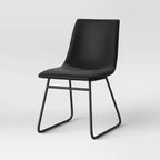 Lot de 2 chaises de salle à manger en similicuir Bowden - Threshold