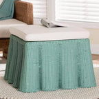 Pouf en rotin Bali & Pari Palm Scallop