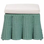 Pouf en rotin Bali & Pari Palm Scallop