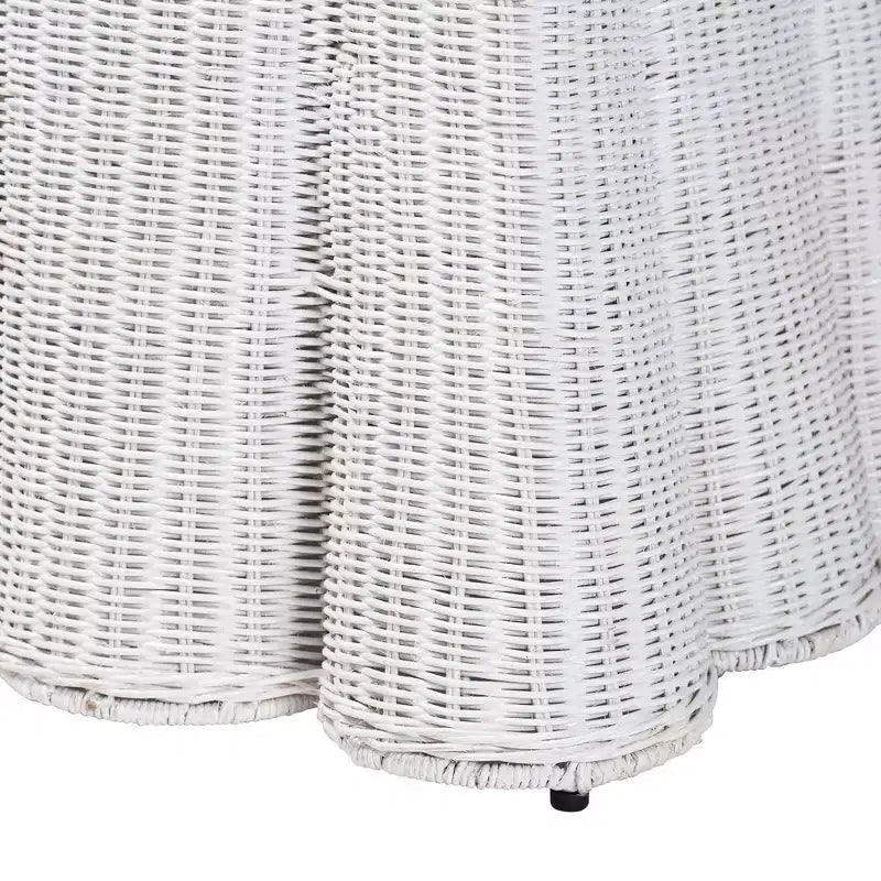 Pouf en rotin Bali & Pari Palm Scallop