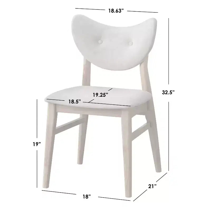 Chaises de salle à manger modernes du milieu du siècle Lifestorey Raylen (lot de 2)