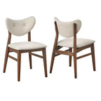 Chaises de salle à manger modernes du milieu du siècle Lifestorey Raylen (lot de 2)