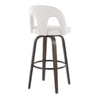 LumiSource Lot de 2 tabourets de bar Ava en tissu foncé
