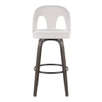 LumiSource Lot de 2 tabourets de bar Ava en tissu foncé