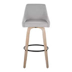 LumiSource Lot de 2 tabourets de bar Hannah en tissu
