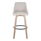 LumiSource Lot de 2 tabourets de bar Hannah en tissu