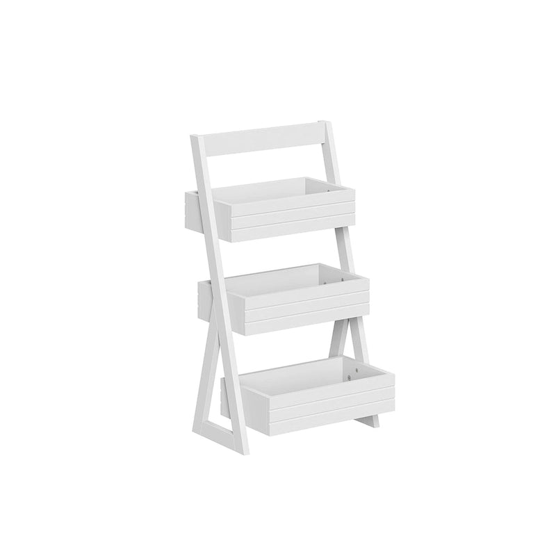 RiverRidge Home Organiseur portable léger à 3 étagères - Blanc