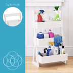 RiverRidge Home Organiseur portable léger à 3 étagères - Blanc