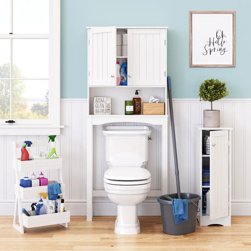 RiverRidge Home Organiseur portable léger à 3 étagères - Blanc