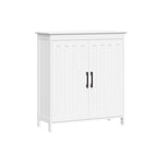 Meuble de rangement à deux portes RiverRidge Monroe pour salle de bain et buanderie avec étagères réglables - Blanc