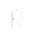Meuble de rangement d'angle RiverRidge Somerset pour salle de bain, avec portes et étagère réglable - Blanc