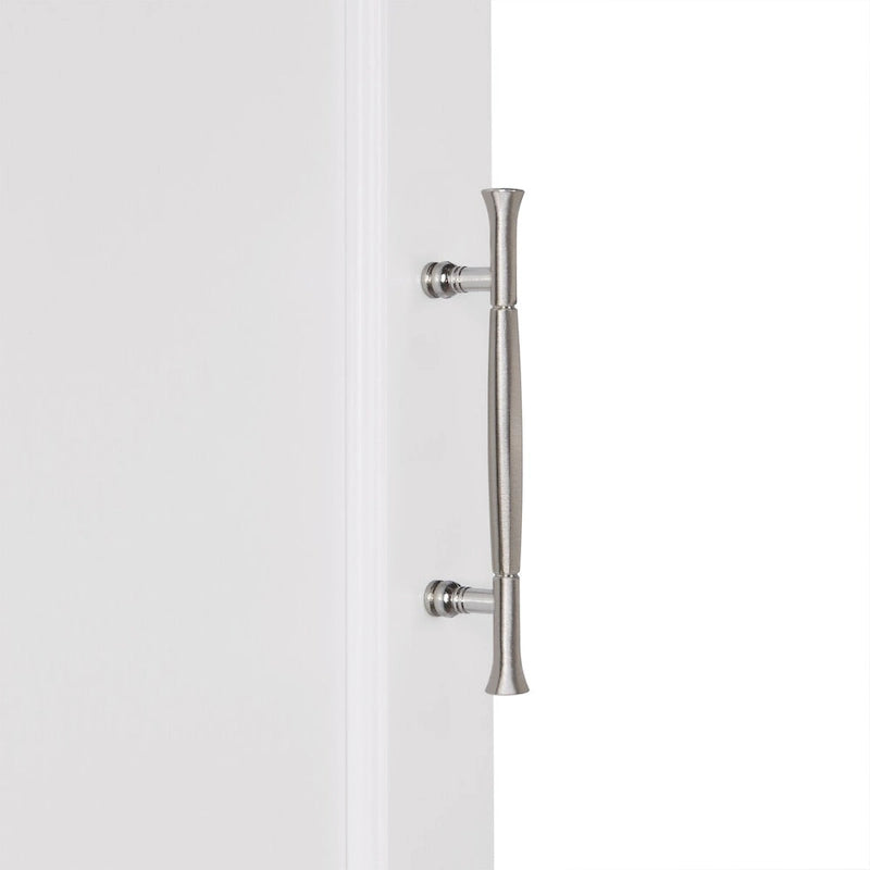 Meuble de rangement d'angle RiverRidge Somerset pour salle de bain, avec portes et étagère réglable - Blanc