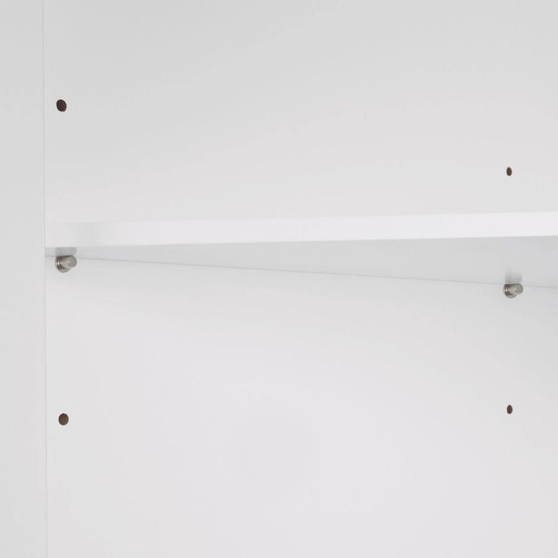Meuble de rangement d'angle RiverRidge Somerset pour salle de bain, avec portes et étagère réglable - Blanc