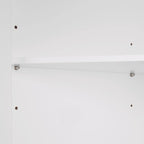 Meuble de rangement d'angle RiverRidge Somerset pour salle de bain, avec portes et étagère réglable - Blanc