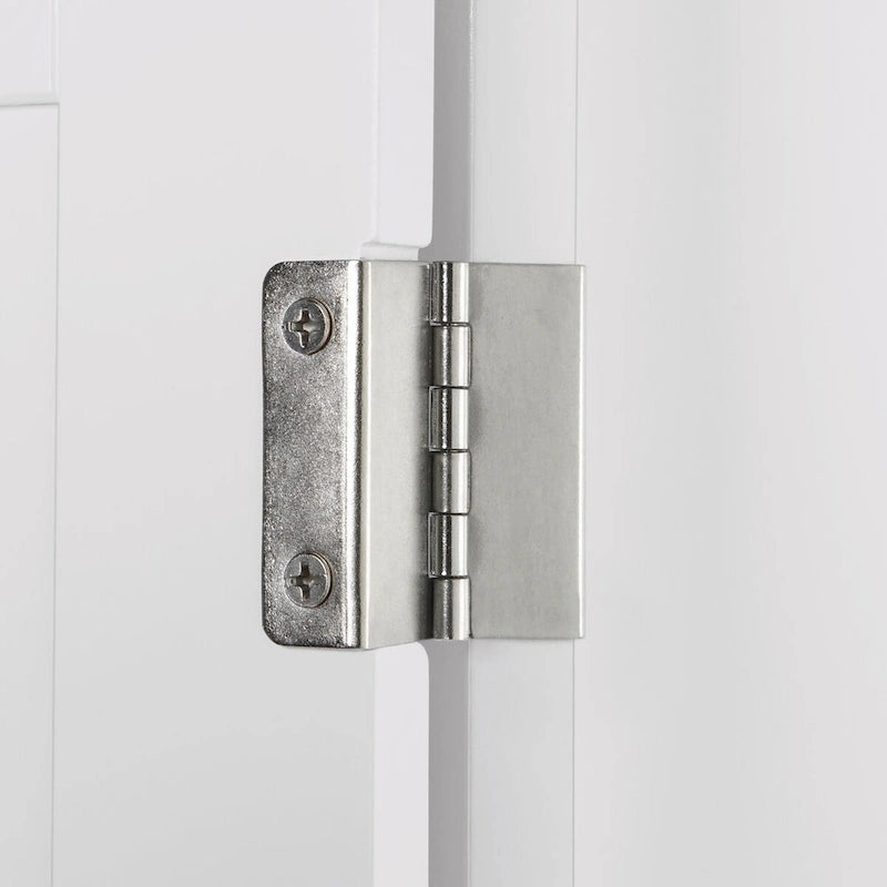 Meuble de rangement d'angle RiverRidge Somerset pour salle de bain, avec portes et étagère réglable - Blanc