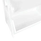 RiverRidge Amery Étagère échelle à 4 niveaux de 24 po avec étagère de présentation et bac de rangement – Blanc avec 2 bibliothèques flottantes de 10 po