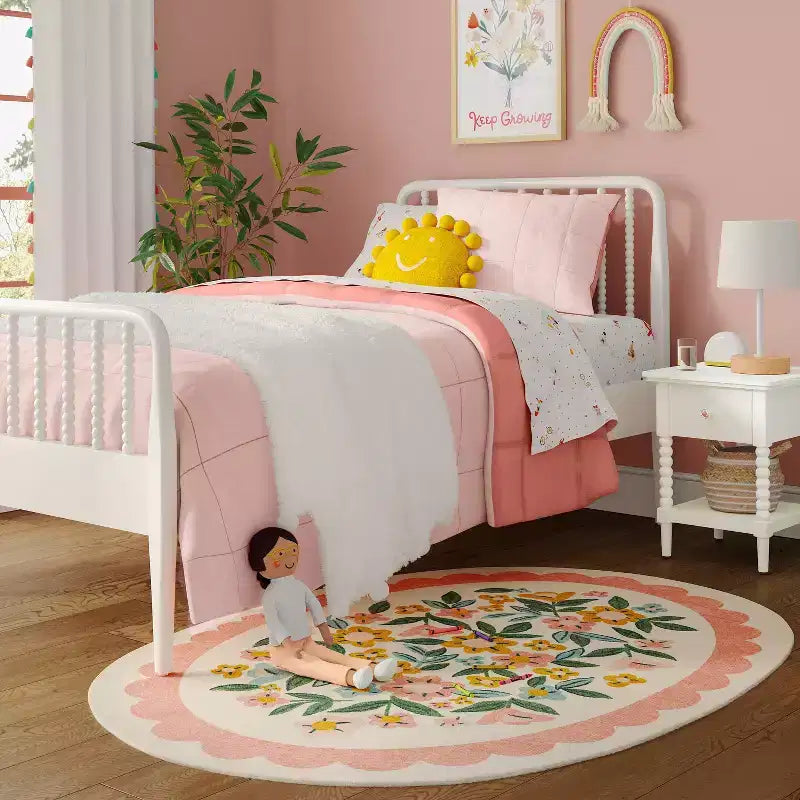Lit simple à barreaux tournés traditionnels pour enfants - Pillowfort
