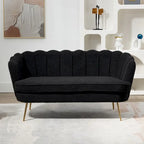 Causeuse rembourrée de style moderne du milieu du siècle, 59 W