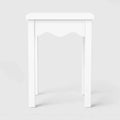 Wavy Scallop End Table White - Room Essentials