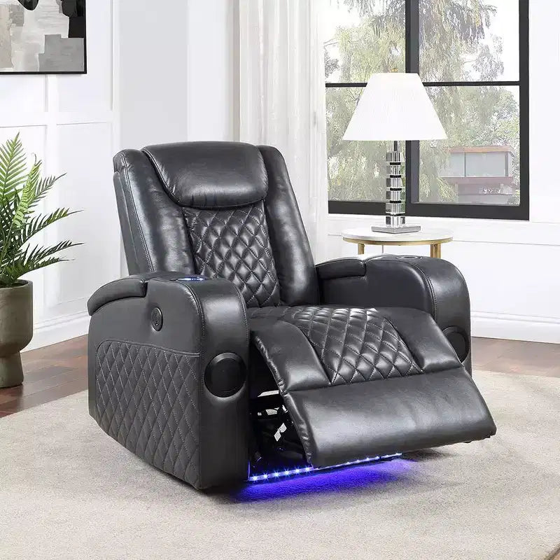 Canapé inclinable électrique en cuir synthétique Alair Acme Furniture